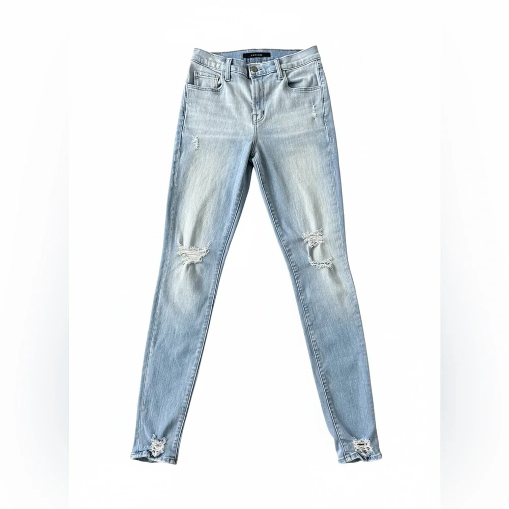 J Brand Maria High Rise Skinny Jeans in Superstar Destruct. Size 26 - Picture 2 of 6
